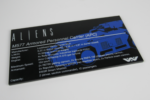 Obrázok výrobcu P137 Plakette Alien APC Bluebrixx