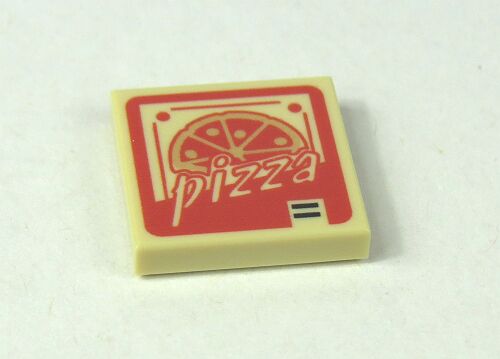 Billede af 2 x 2 - Fliese Pizza- Karton