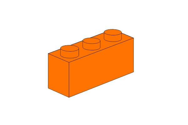 Bild av 1 x 3 - Orange