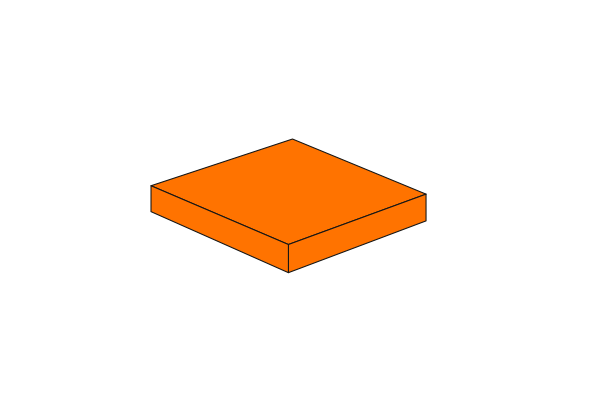 Picture of 2x2 - Fliese Orange
