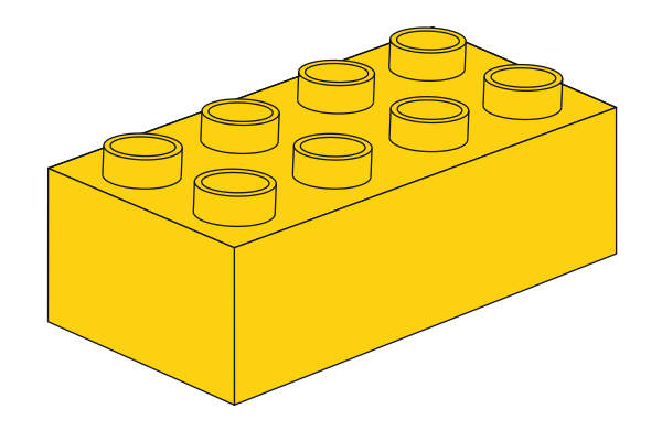 Billede af Duplo 2 x 4 - Gelb