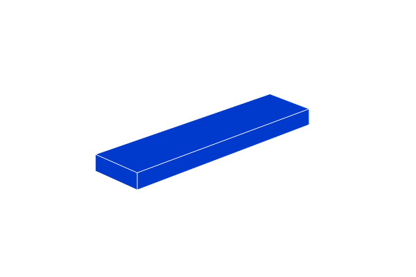 Picture of 1 x 4 - Fliese Blue