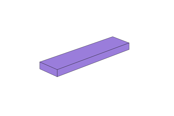 εικόνα του 1 x 4 - Fliese Medium Lavender