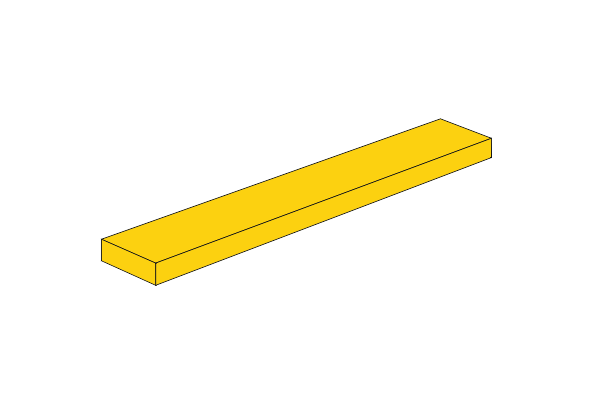 Picture of 1 x 6 - Fliese Yellow