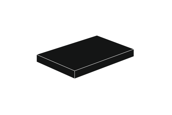 Picture of 2 x 3 - Fliese Black