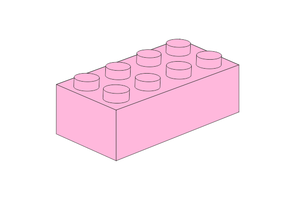Immagine relativa a 2 x 4 - Rosa Schlüsselanhänger