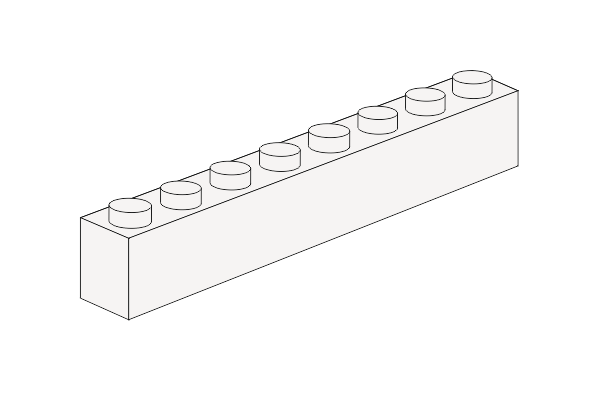Slika za  1 x 8 - White Schlüsselanhänger
