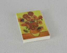 Bild von G029 / 2 x 3 - Fliese Gemälde Sonnenblumen