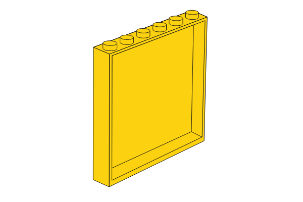 תמונה של 1 x 6 x 5 Yellow Panel