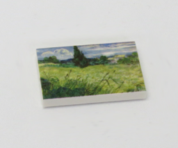 Bild von G044 / 2 x 3 - Fliese Gemälde Field with Cypress