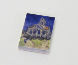 Bild von G051 / 2 x 3 - Fliese Gemälde Kirche von Auvers
