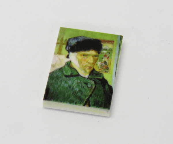 Resmi G075 / 2 x 3 - Fliese Gemälde van Gogh Selbstbildnis