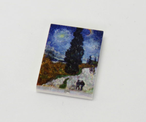 Immagine relativa a G079 / 2 x 3 - Fliese Gemälde Zypresse