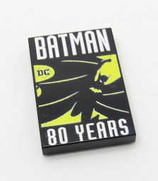 Bild von Bat 80 Years 2 x 3 - Fliese Black 