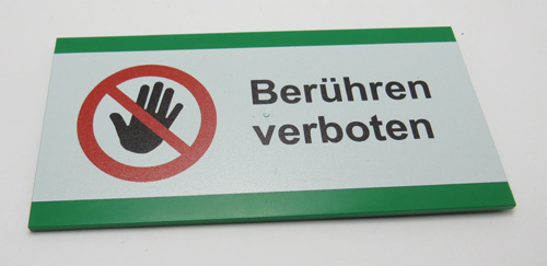 תמונה של 8 x 16 Berühren verboten