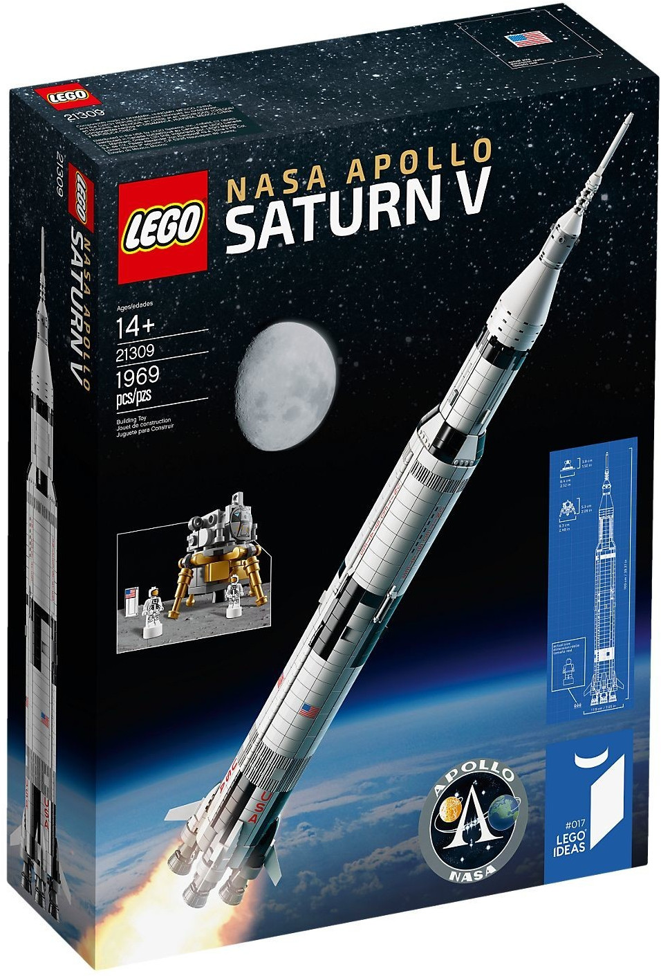 Billede af LEGO 21309 Nasa Apollo Saturn V