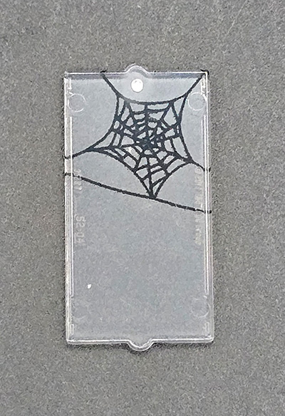 Bild von Spinnennetz Fenster klein 1x2x3