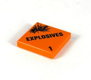 Afbeelding van 2 x 2 - Fliese Explosivstoffe