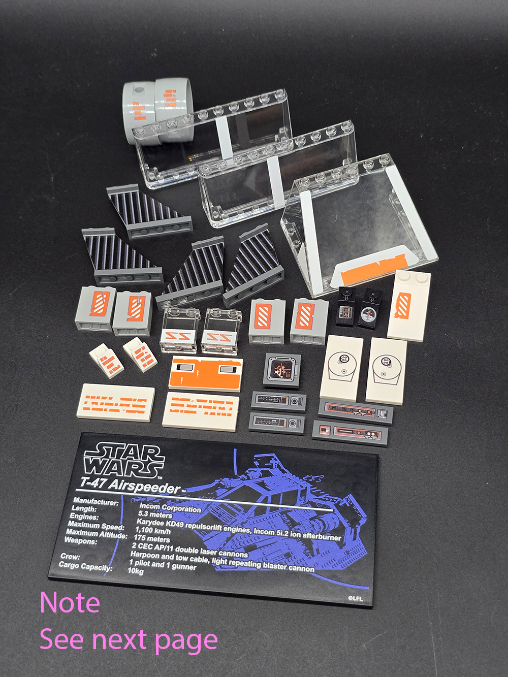 Snowspeeder Package 75144 completely