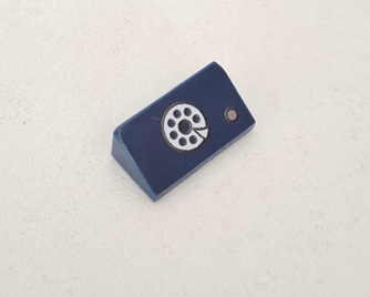 dark blue - Telefon - 1x2 Slope