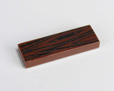 Obrázek 1 x 3 - Fliese  Reddish Brown - Holzoptik schwarz