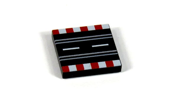 Изображение Rennbahn gerade kurz aus LEGO® Fliesen
