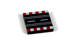Rennbahn gerade kurz aus LEGO® Fliesen의 그림