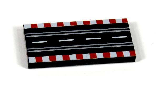 Bild av Rennbahn gerade lang aus LEGO® Fliesen
